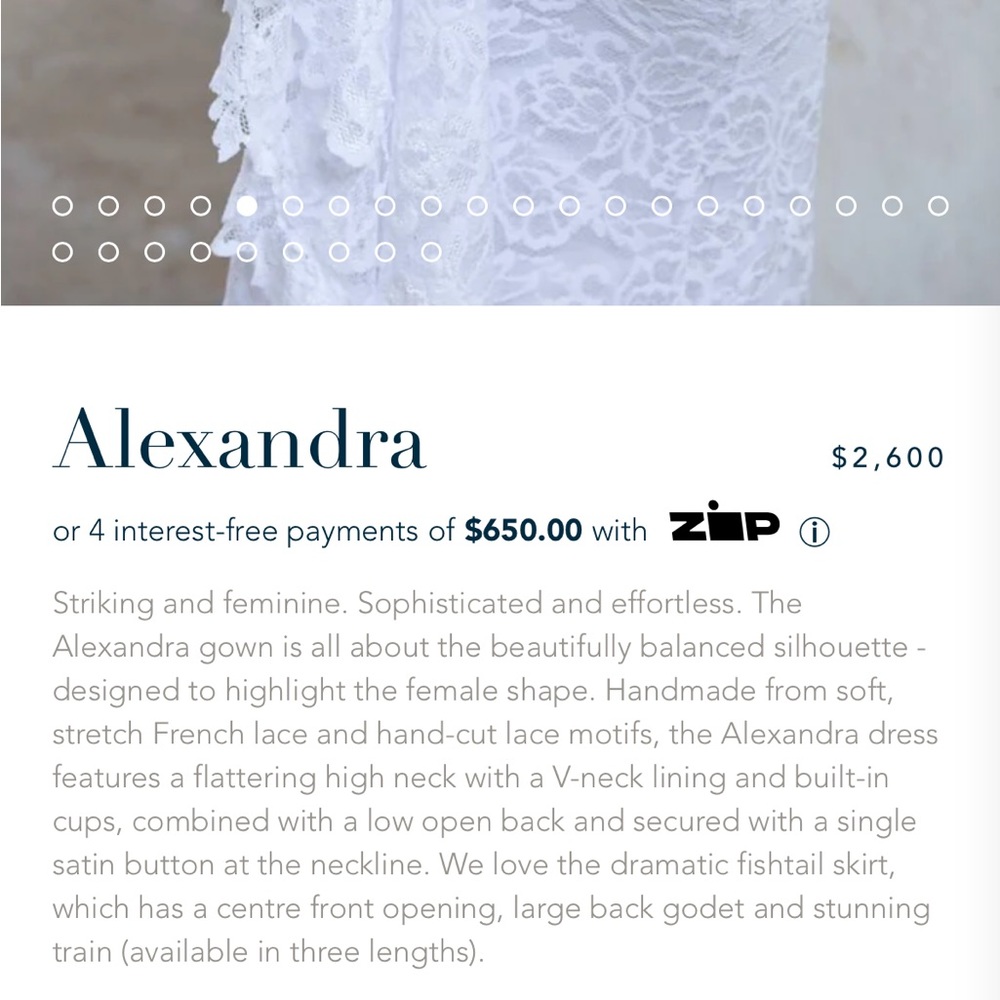 Grace loves lace Alexandria gown Additional pics+size chart (2) - Picture 11 of 17